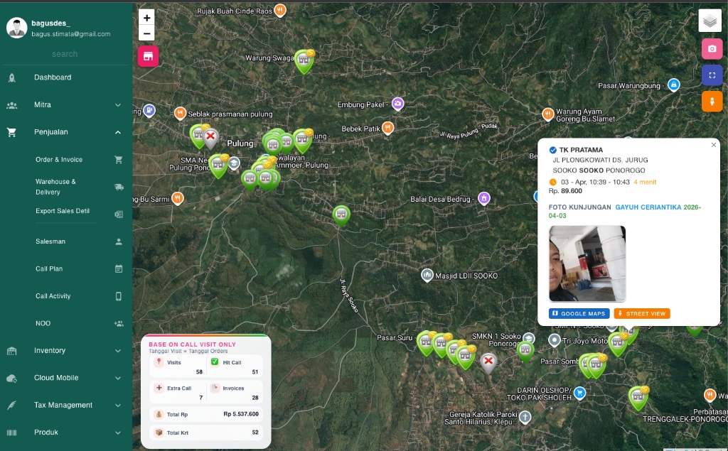 DES ERP GIS Distribution & Sales Tracking